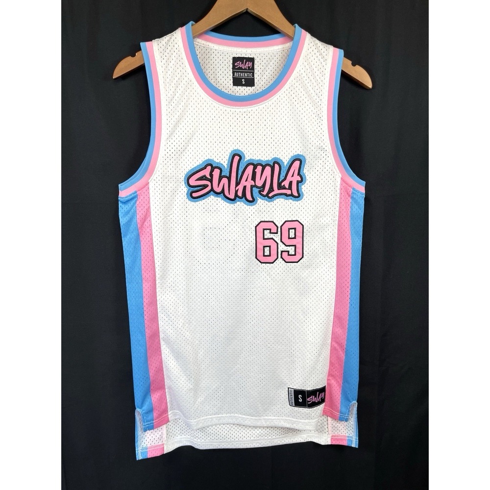 SWAY LA Basketball #69 Sleeveless Jersey S Embroidered HALL  SWAY HOUSE EUC
